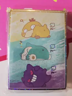 60pcs Tooting Pokemon Trading Card Cute OPCG Card Sleeves 66X92mm Size - Image 2