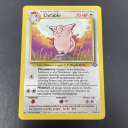 Jungle Set Clefable 17/64 Pokemon Card - Image 1