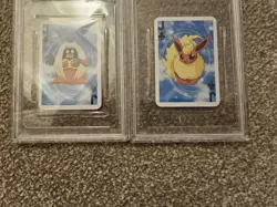 1999 BICYCLE POKEMON MINI PLAYING CARDS BLUE DECK FLAREON PSA 10 + JYNX PSA 9 - Image 2