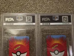 1999 BICYCLE POKEMON MINI PLAYING CARDS BLUE DECK FLAREON PSA 10 + JYNX PSA 9 - Image 5