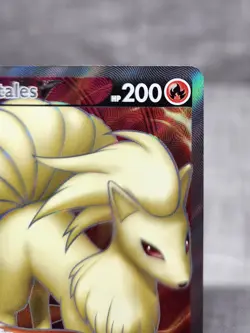 Pokemon TCG card Ninetales V Full Art 177/192 Swsh02 Rebel Clash Holo Ultra Rare - Image 4