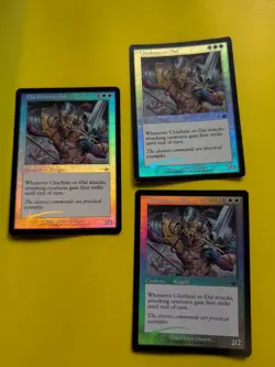 Chieftain en-dal x3 Knight MTG 3 Card. OLD VINTAGE FOIL. NEMESIS. - Image 1