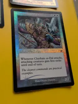 Chieftain en-dal x3 Knight MTG 3 Card. OLD VINTAGE FOIL. NEMESIS. - Image 2