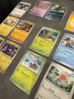 Pokemon Mini-Binder With 12 Unique Cards (includes 2 holos, great for gifts!) - Image 2