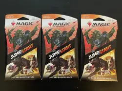 MTG Magic The Gathering JumpStart 20 Card Booster Pack Sealed Lot of 3 - Image 1