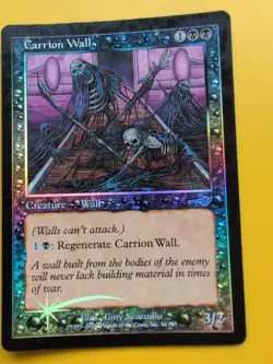 Carrion Wall. MTG Card. OLD VINTAGE FOIL. NEMESIS. - Image 2