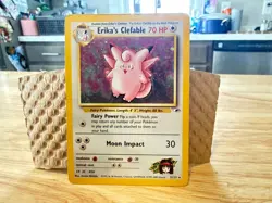 Erika's Clefable 003/132 Gym Heroes Holo Pokemon Card - Image 1
