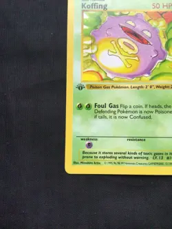 Pokemon Cards: Base Set 1st Edition Common: Koffing 51/102 - Image 5
