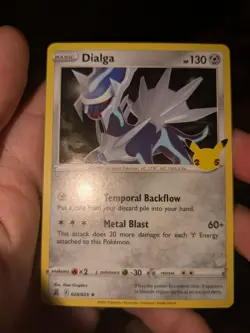 Pokemon TCG Dialga Holo Foil Rare Card Celebrations 020/025 - Image 1