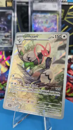 Pokemon TCG Unfezant 150/086 Sv: Black Bolt Illustration Rare Holo Stage 2 Card - Image 1