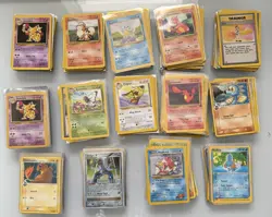 Vintage WOTC Pokemon Lot approx 650 Cards Some Holos Bulk LP-DMG Collection - Image 1