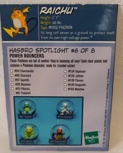Raichu Pokemon Card Hasbro #26 (6 of 8) ***LARGE CREASE*** 1999 Realistic - Image 2
