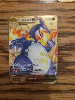 5 Pokemon Metal Cards Charizard Pikachu Mewtwo Charizard VMAX - Image 5