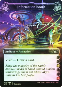 MTG FOIL Information Booth 36 - Unfinity #218b - Image 1