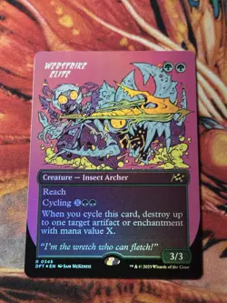 Webstrike Elite - Foil - Borderless Aetherdrift MTG - Image 4