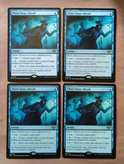 4x Three Steps Ahead **NEAR MINT** **UNPLAYED** MTG - Image 1