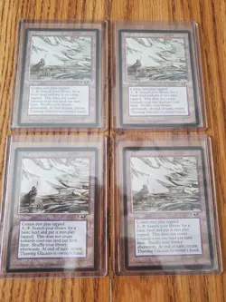 MAGIC THE GATHERING Lot of Four (4) THAWING GLACIERS ALLIANCES Nice Condition - Image 1