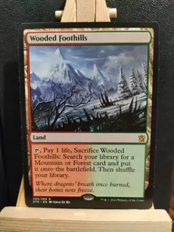Wooded Foothills - Khans of Tarkir - Rare - NM to LP (see pics) MTG - Image 1