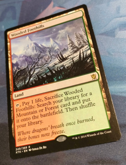Wooded Foothills - Khans of Tarkir - Rare - NM to LP (see pics) MTG - Image 3
