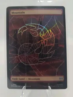 Mountain #0192 Full Art Foil Land MTG Marvel's Spider-Man NM - Image 1