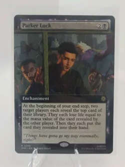 Parker Luck #0258 R Extended Art Regular MTG Marvel Spider-Man NM - Image 1