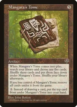 Mirage Mangara's Tome MTG Magic the Gathering MP - Image 1