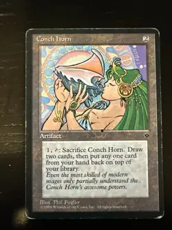 Magic The Gathering MTG Fallen Empires Conch Horn - Image 1