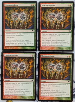 MTG - Manamorphose - Shadowmoor - NM PLAYSET [X4] - Image 1