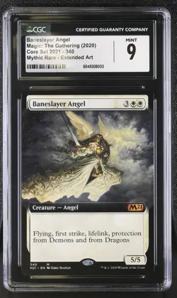 BANESLAYER ANGEL 2021 Core Set Extended Art Mythic CGC 9 MTG [Nostalgium] - Image 1