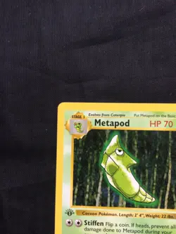 Pokemon Cards: Base Set 1st Edition Common: Metapod 54/102 - Image 2