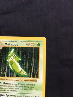 Pokemon Cards: Base Set 1st Edition Common: Metapod 54/102 - Image 3