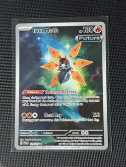 Pokemon: Iron Moth - 187/182 - SV04: Paradox Rift (PAR) Illustration Rare - Image 1