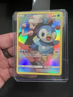 Pokemon TCG Piplup Holo Secret Rare Card Cosmic Eclipse 239/236 NM - Image 1