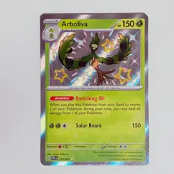 Pokemon Arboliva 104/091, Paldean Fates, Shiny Rare - Image 1