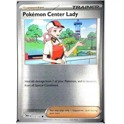 Pokemon Center Lady — 123/132 Reverse Holo Common 2025 English - Image 1