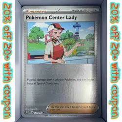 Pokemon Center Lady 123/132 Reverse Holo Mega Evolution English 2025 - Image 1