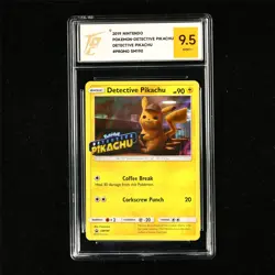 TQG 9.5 MINT+ 2019 Pokemon ENG Detective Pikachu SM190 PROMO - Image 2