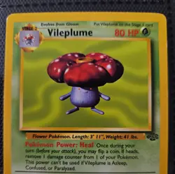 Vileplume 31/64 Jungle Unlimited Non-Holo Rare 1st edition, LP Pokemon #gin300 - Image 2