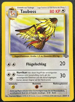 Tauboss / Pidgeot - 24/64 - Dschungel EN LP Rare Pokemon - Image 1