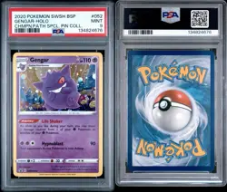 Gengar SWSH052 Promo - Champions Path Holo Pin PSA 9 - Pokemon - Image 3