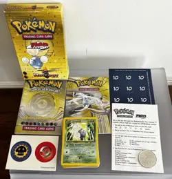 Pokemon Neo Genesis Hotfoot Theme Deck 2000 Cyndaquil Magmar, Complete! 742818062770 - Image 1