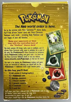 Pokemon Neo Genesis Hotfoot Theme Deck 2000 Cyndaquil Magmar, Complete! 742818062770 - Image 3