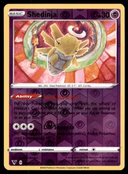 Pokemon TCG Shedinja Sword & Shield - Vivid Voltage #66 Reverse Holo - Image 1