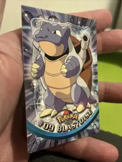 1999 Topps Pokemon TV Animation Series 1 Blastoise #9 Blue Logo Non Holo - Image 2