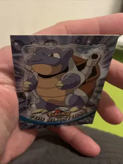 1999 Topps Pokemon TV Animation Series 1 Blastoise #9 Blue Logo Non Holo - Image 5