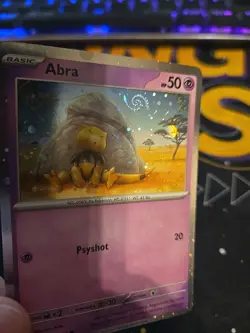 Pokemon - Scarlet & Violet 151 - Abra 063/165 - Cosmos “Mew” HD Swirl Holo NM - Image 1