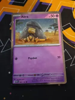 Pokemon - Scarlet & Violet 151 - Abra 063/165 - Cosmos “Mew” HD Swirl Holo NM - Image 2