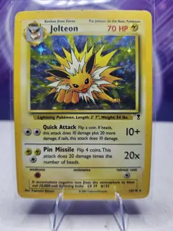Jolteon 14/110 Legendary Collection Holo Rare 2002 Pokemon MP - Image 1
