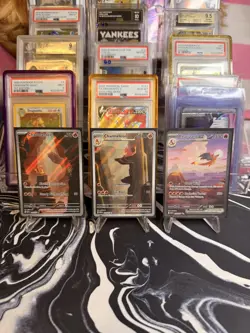English TCG Pokemon 151 Charizard EX SAR, Charmeleon IR, Charmander IR; NM-MINT - Image 1