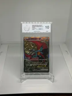 Pokemon Roaring Moon EX PGS 10 GEM MT Terastal Festival EX Alt Art Japanese PSA - Image 1